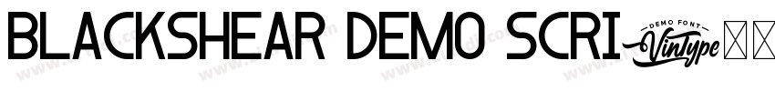 Blackshear Demo Scri字体转换